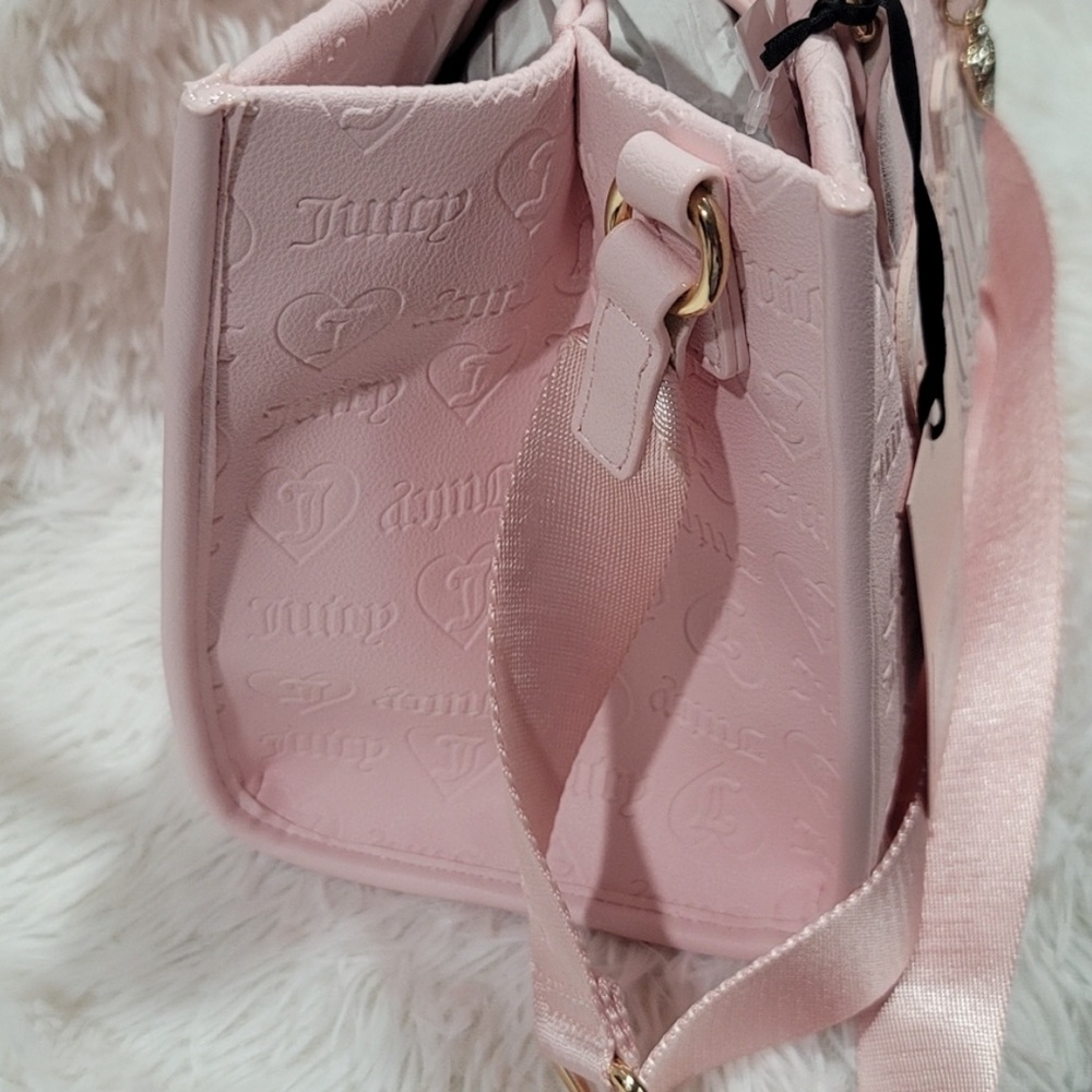 Juicy Couture Upgrade U Mini Tote Powder Blush Bag  New with tags $99 - Picture 4 of 7